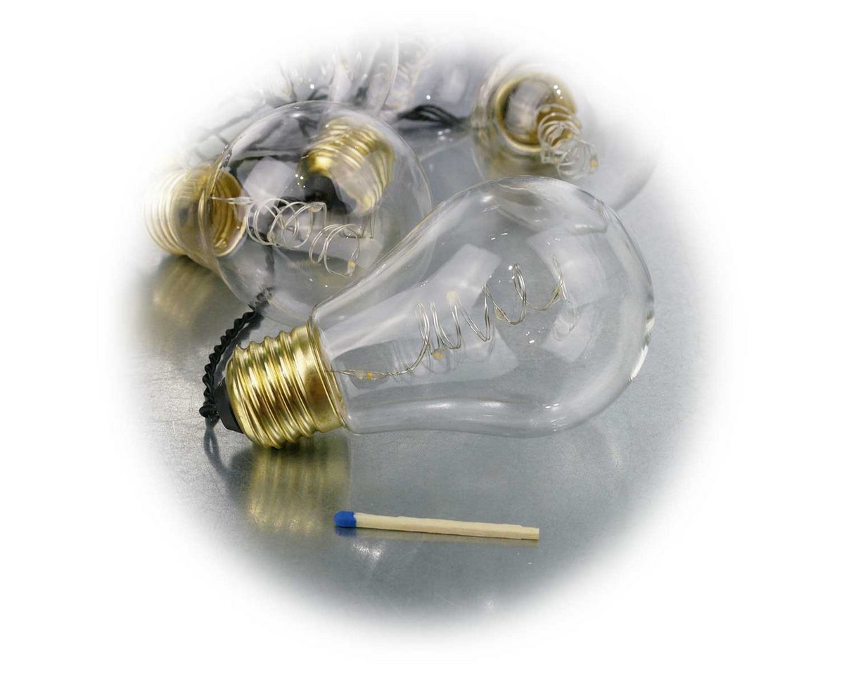 STAR TRADING LED-Lichterkette Lichterkette GLOW, 10x5 LED warm, Glas klar, 230V Bild 3