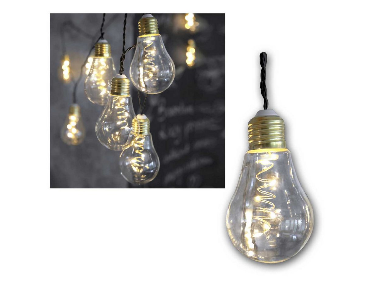 STAR TRADING LED-Lichterkette Lichterkette GLOW, 10x5 LED warm, Glas klar, 230V Bild 4