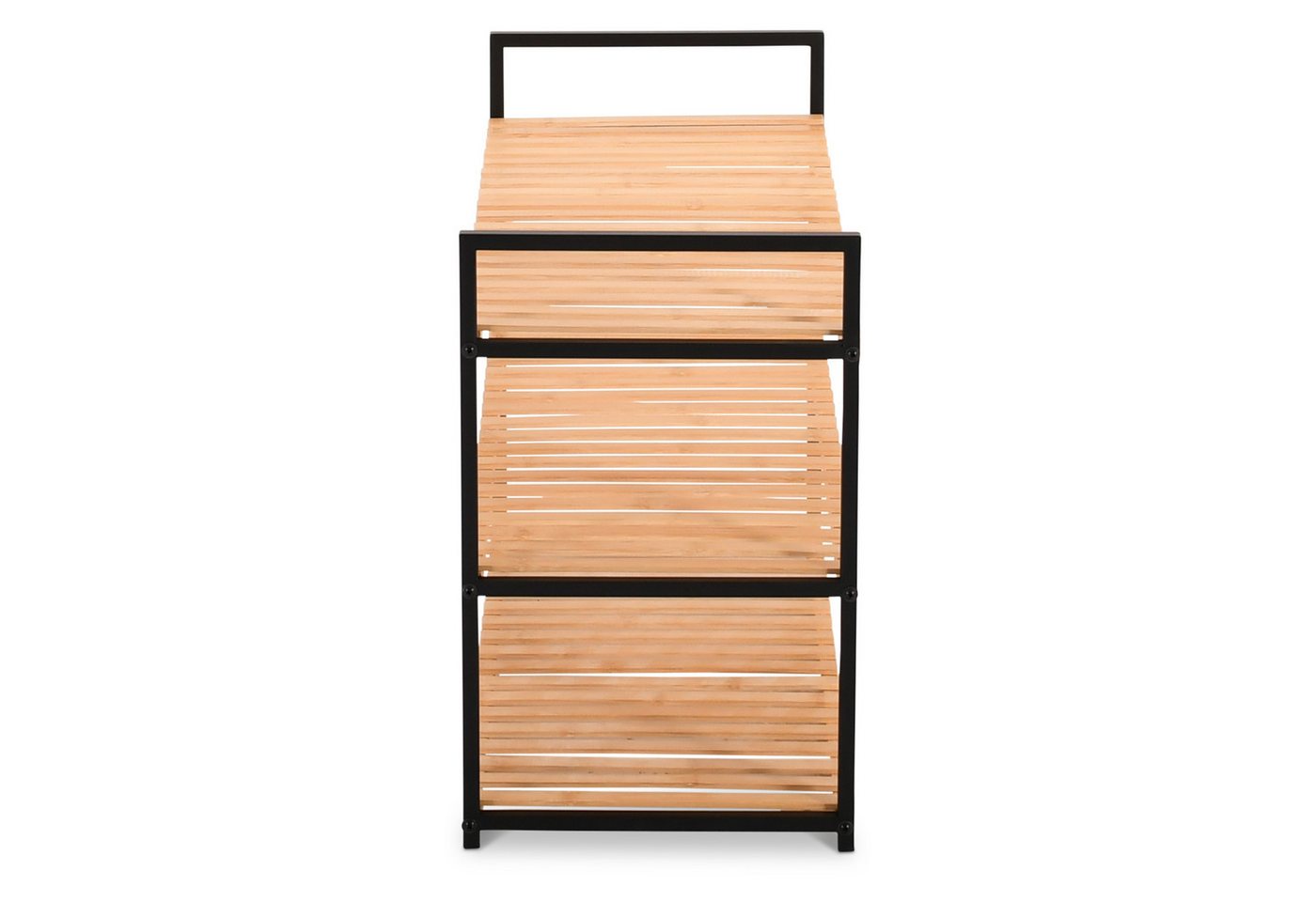Raburg Schuhregal Schuhablage, Bambus, Kava, 2 Böden, für Flur, Schlafzimmer oder Bad, modernes Design Bild 5