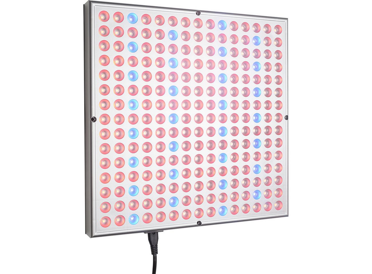 Casativo Pflanzenlampe Pflanzen-Wachstumslampe mit 225 LEDs 250 Lumen 14W 300x300x35mm, LEDs, Beleuchtungsstärke 500 Lux, 250 Lumen, Dauer 30.000 Stunden Bild 3
