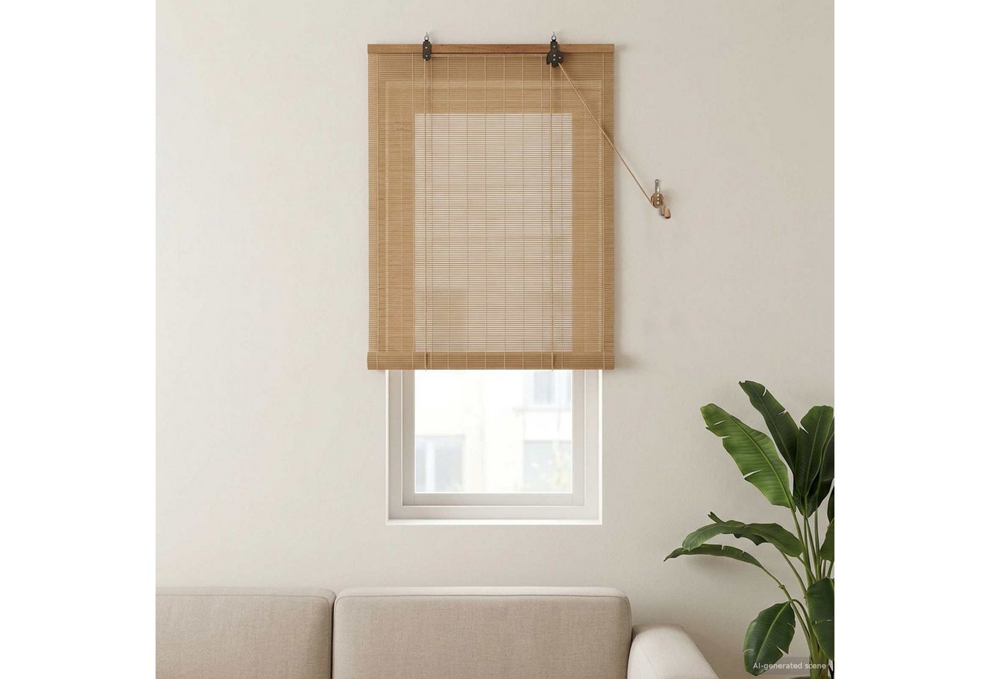 Rollo Rollo Braun 40 x 160 cm Bambus, vidaXL