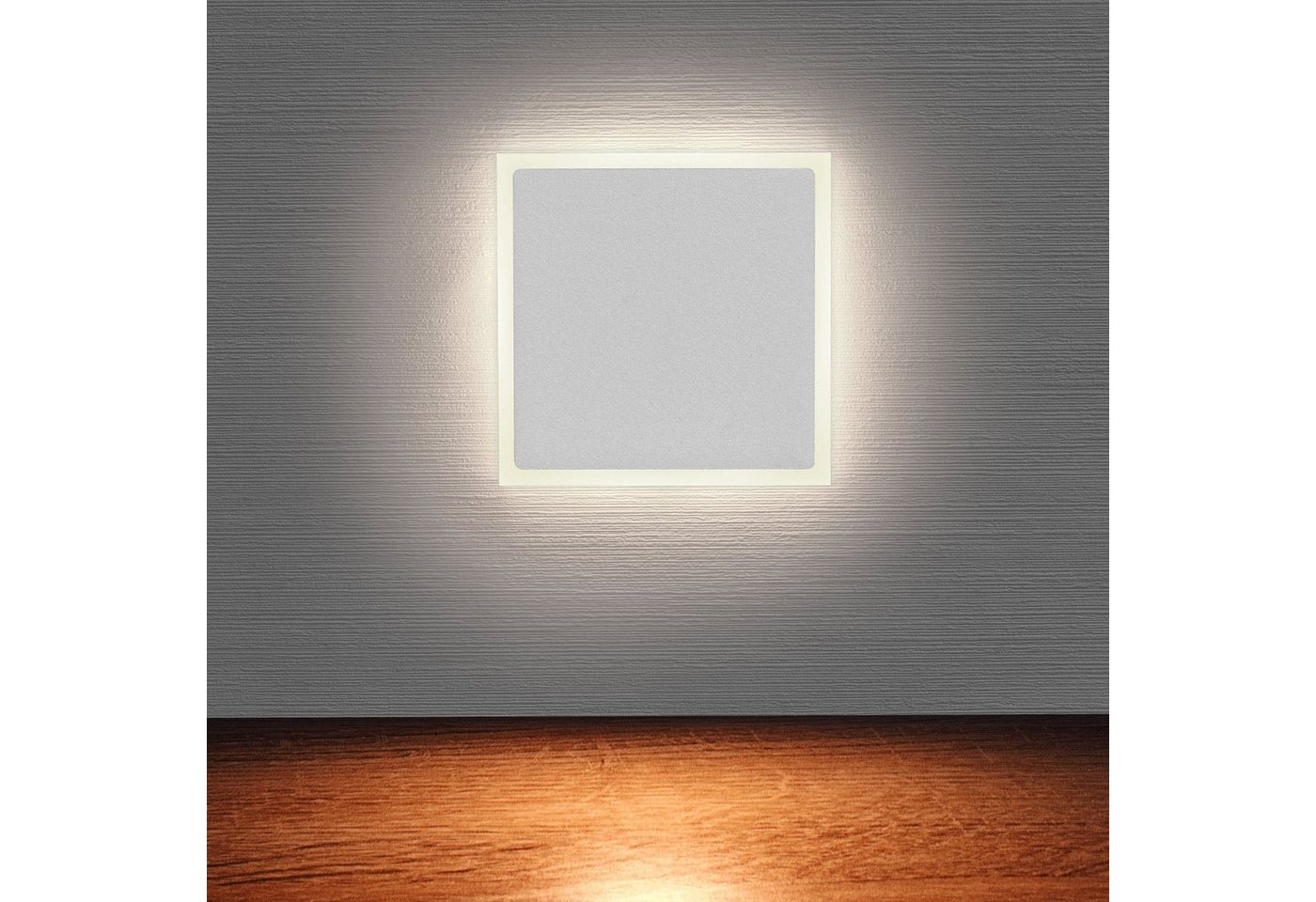 Maxkomfort LED Wandstrahler 6109, LED fest integriert, 300K, Warmweiß, Treppenbeleuchtung