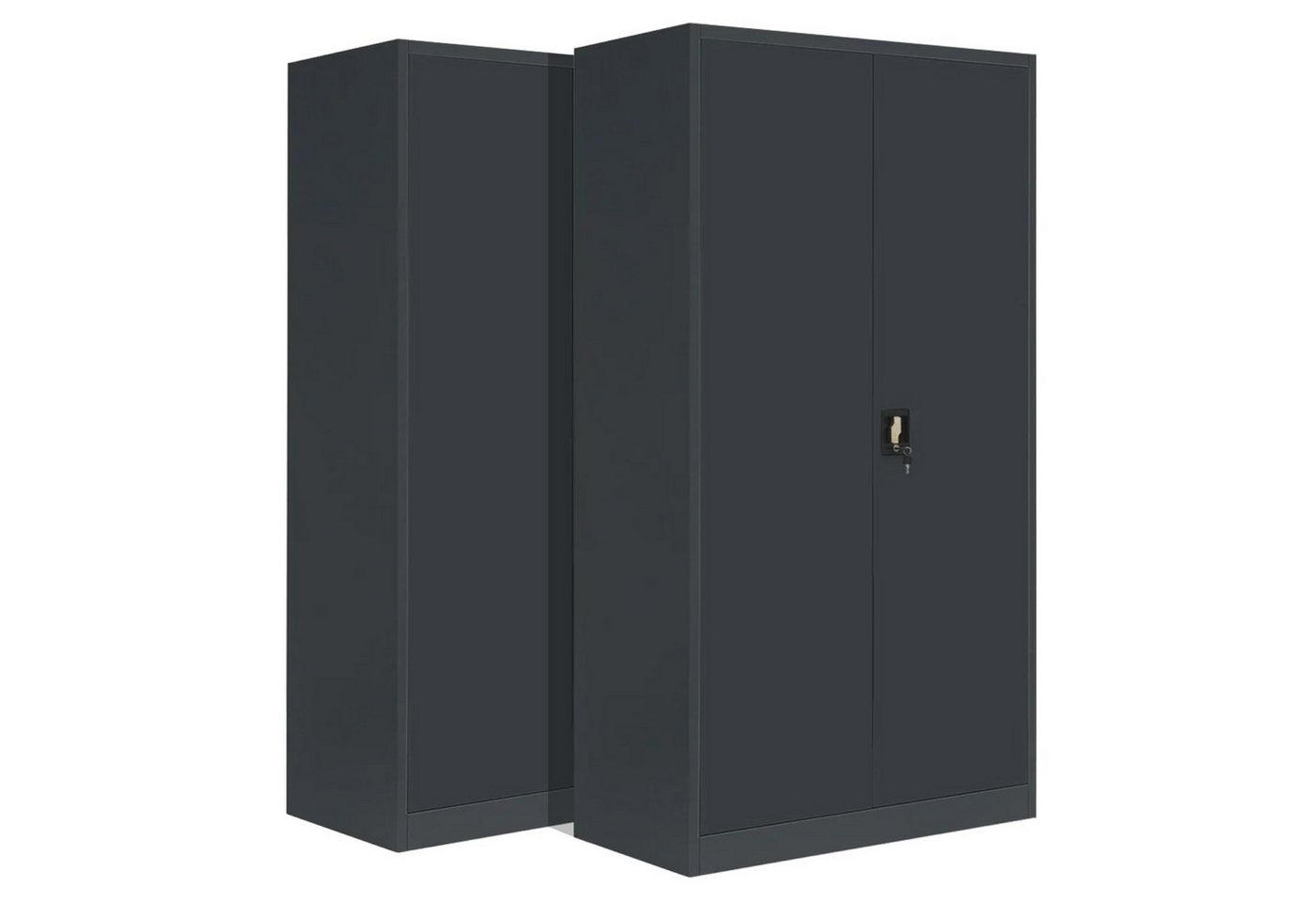 LagerZwei Aktenschrank Mehrzweckschrank 195x100x50 cm (Set, 2-St) abschließbar Bild 3
