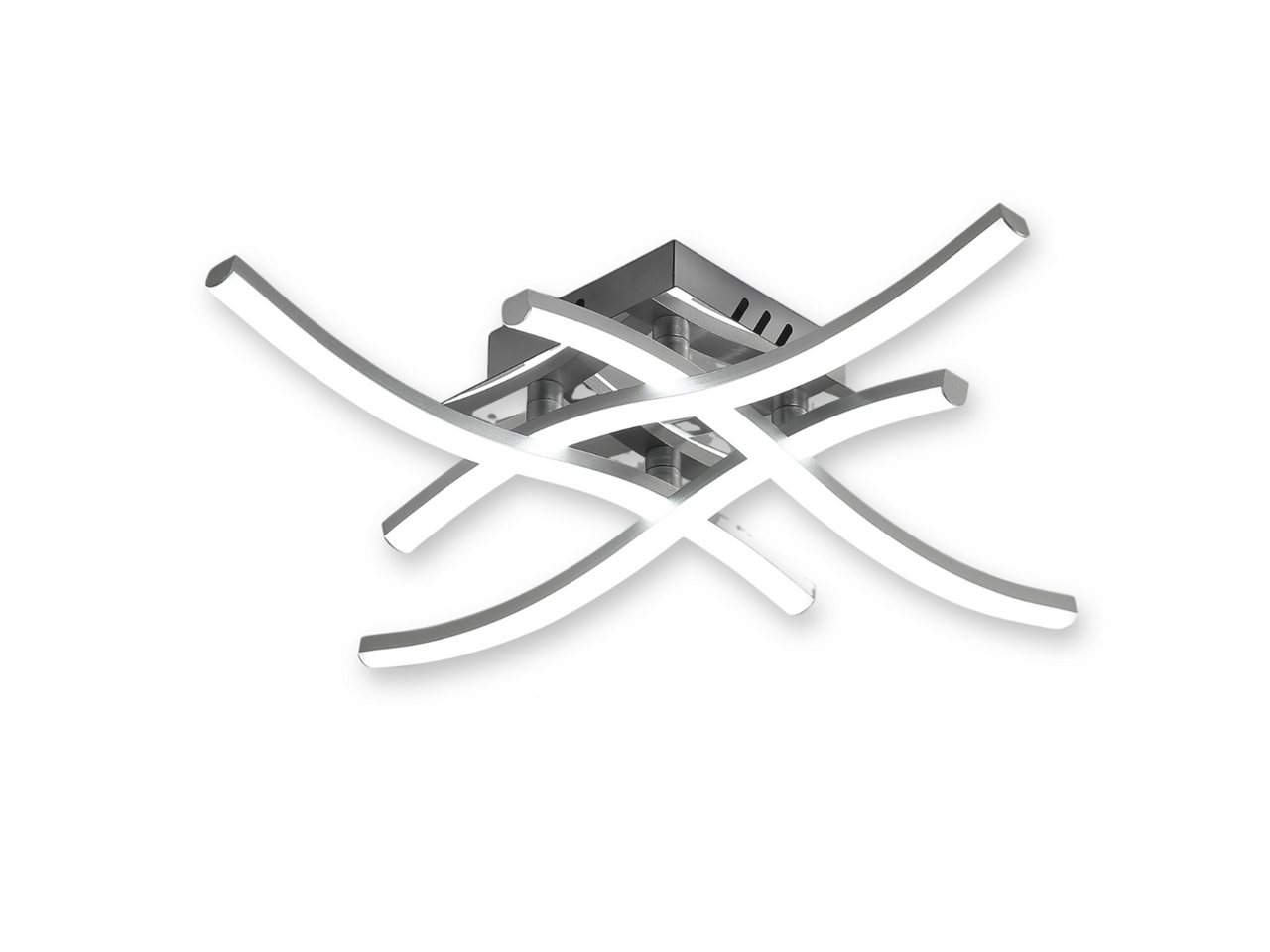 Riserva Deckenleuchten LED Deckenleuchte 28W dimmbar, Silber, Fernbedienung, LED wechselbar Bild 3