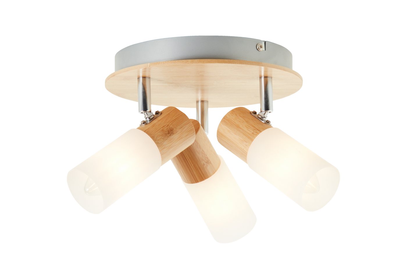 Lightbox Deckenstrahler, ohne Leuchtmittel, Spotrondell, 12 cm Höhe, Ø 20 cm, E14, max. 3,5 W, Köpfe schwenkbar Bild 2