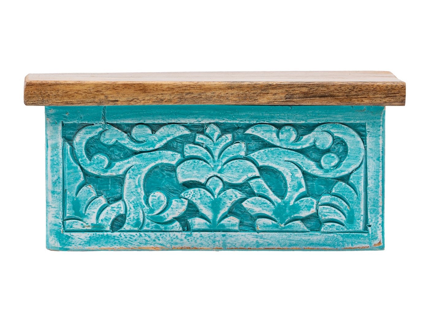 massivum Wandboard Santa Cruz 23cm Massivholz Mediterran blau Bild 2