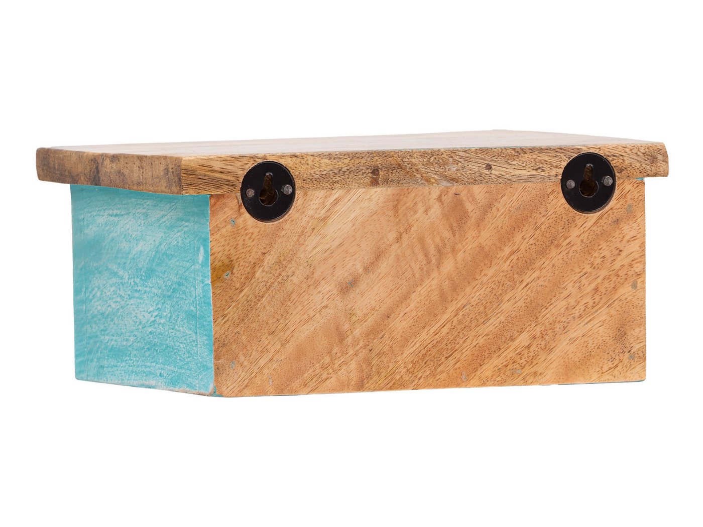 massivum Wandboard Santa Cruz 23cm Massivholz Mediterran blau Bild 3