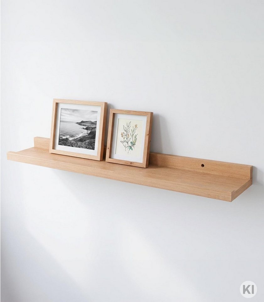 Home4You Wandboard MIKI, B 60 x H 23,5 cm, Wildeichedekor, MDF, PVC, 1-tlg., 1 Ablagefläche Bild 4