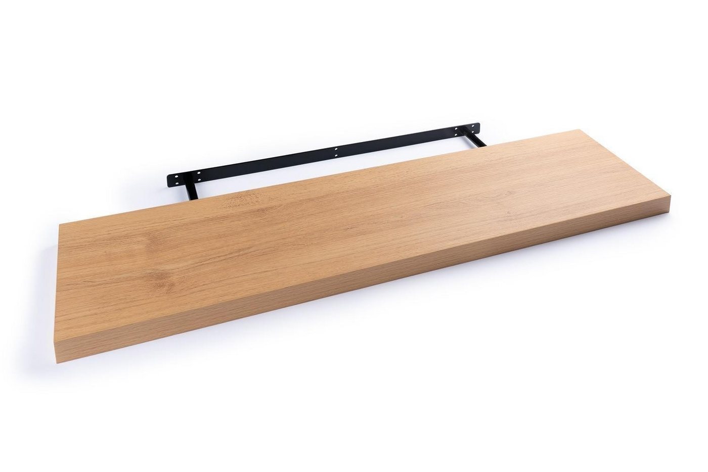 Home4You Wandboard MIKI, B 100 x H 23,5 cm, Wildeichedekor, MDF, PVC, 1-tlg., 1 Ablagefläche