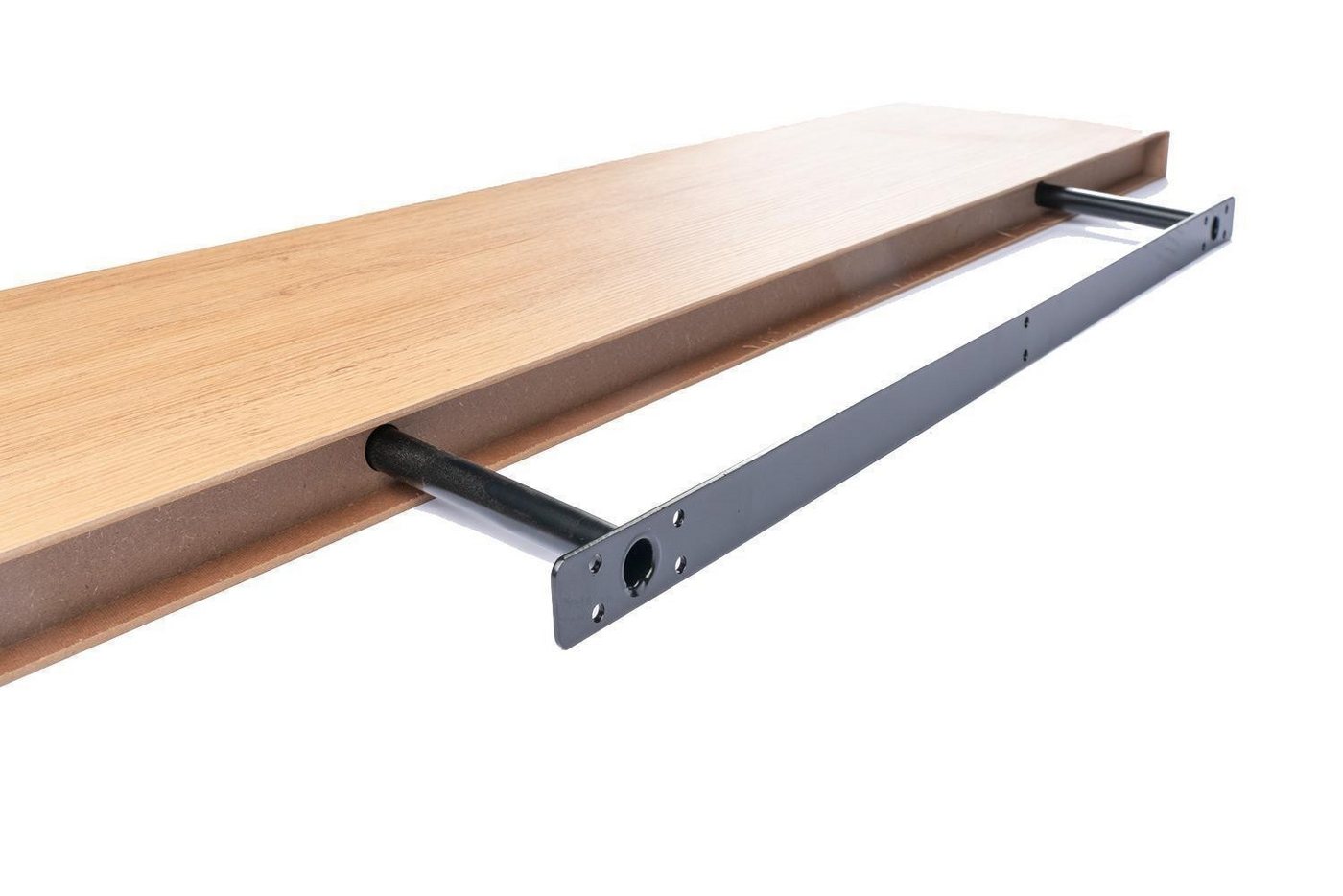Home4You Wandboard MIKI, B 100 x H 23,5 cm, Wildeichedekor, MDF, PVC, 1-tlg., 1 Ablagefläche Bild 3