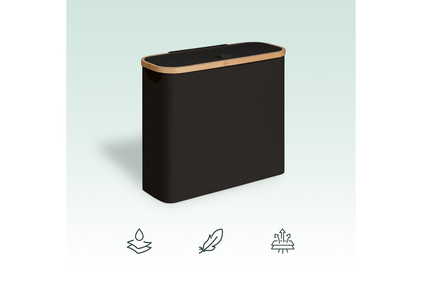 relaxdays Toiletten-Ersatzrollenhalter Toilettenpapier Aufbewahrung 12 Rollen, schwarz