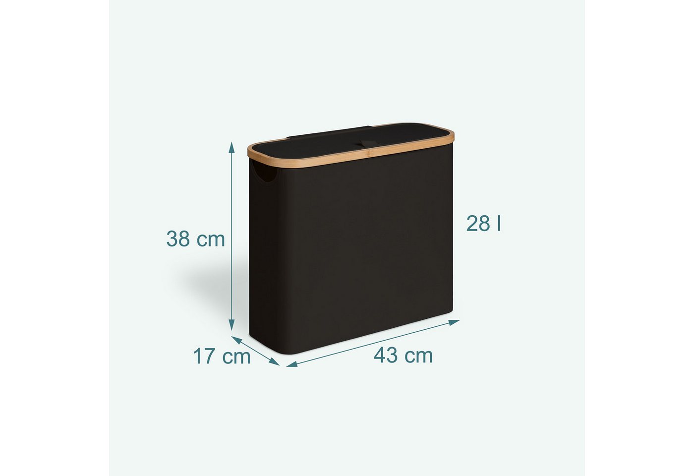 relaxdays Toiletten-Ersatzrollenhalter Toilettenpapier Aufbewahrung 12 Rollen, schwarz Bild 4