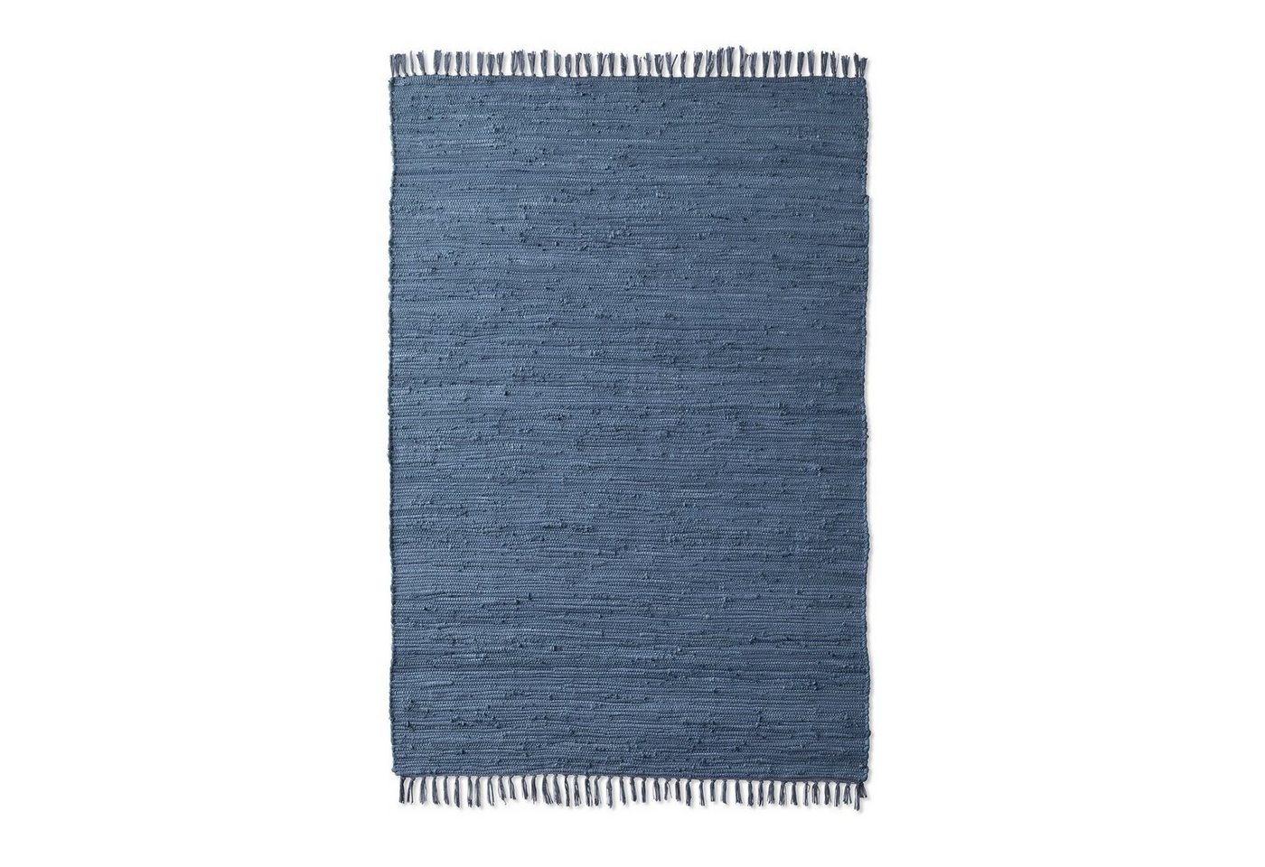 TaCa Home Teppich Handweb Flicken-Teppich Fleckerl, rechteckig, Höhe: 5 mm, Blau - 60 x 120 cm Bild 5