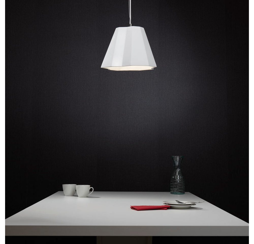 famlights Pendelleuchte Gipspendelleuchte Maria in Weiß E27 max. 40W Bild 4