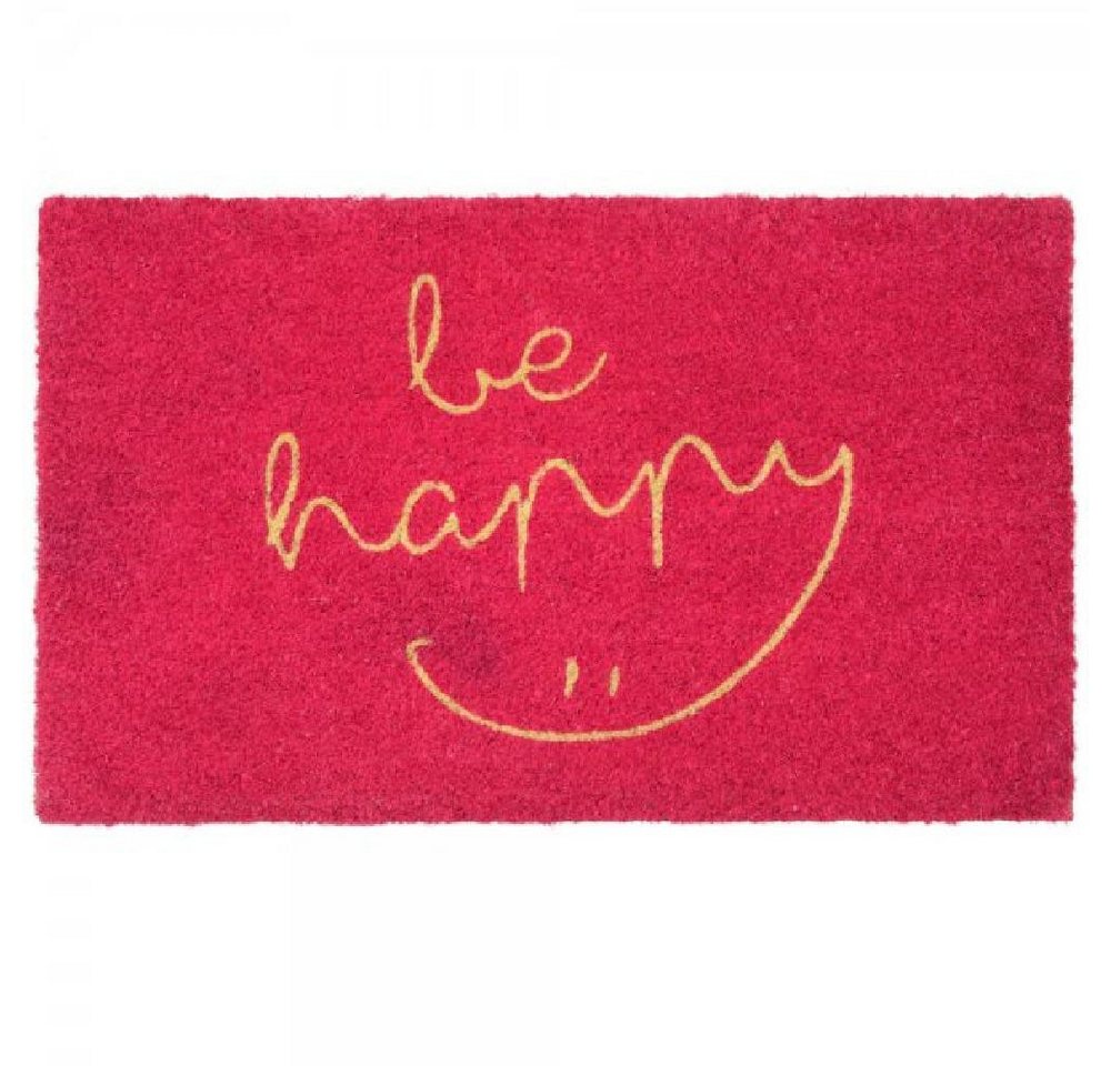 Giftcompany Fußmatte Fußmatte aus Kokosfasern Be Happy Pink (75x45cm) Bild 2