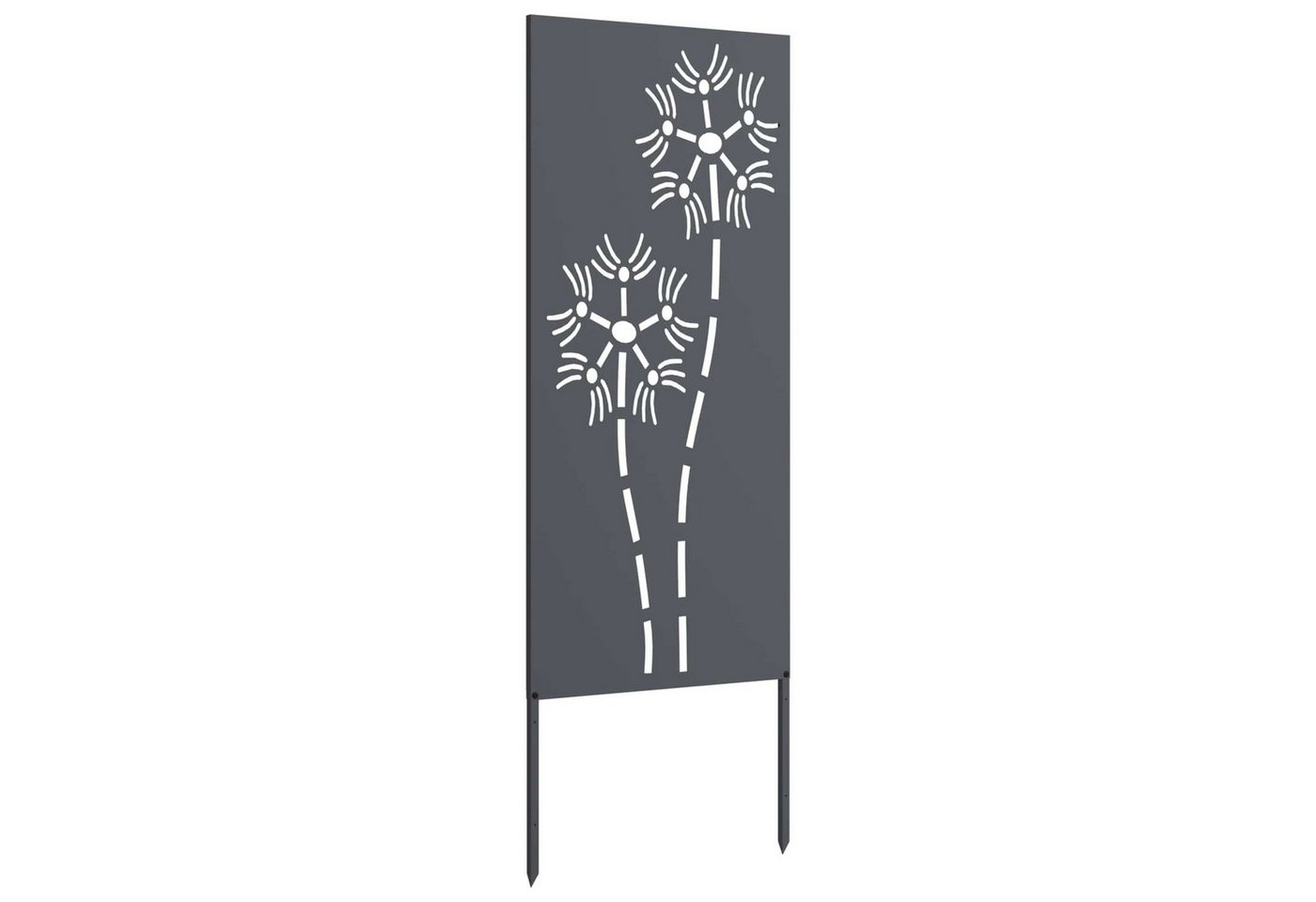 vidaXL Wandbild Garten Sichtschutz-Leinwand Anthrazit 50 x 140 cm, (1 St) Bild 5
