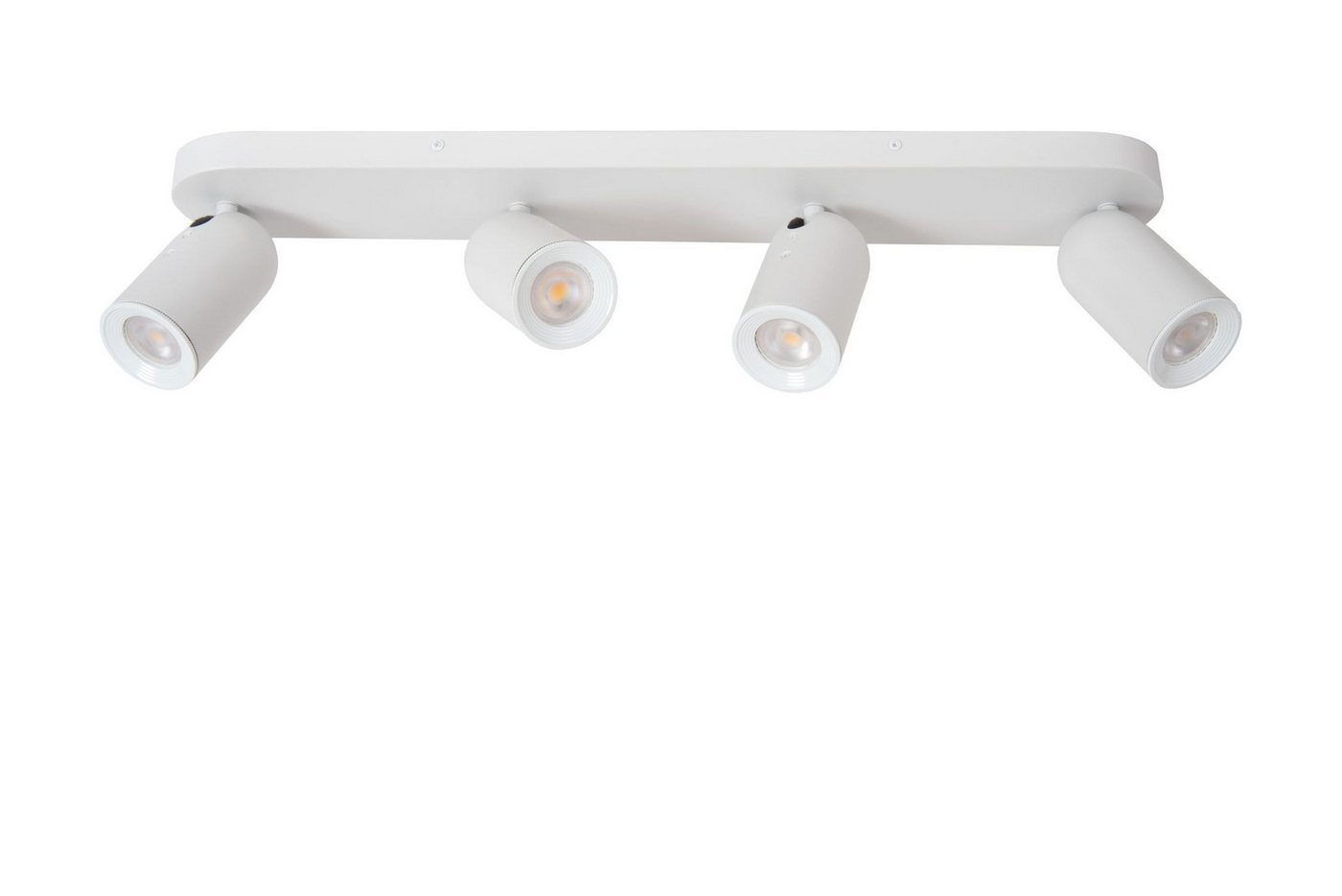 Licht-Erlebnisse Deckenstrahler CASIL, ohne Leuchtmittel, Metall GU10 verstellbar Weiß 4-flammig länglich Modern Spot Strahler