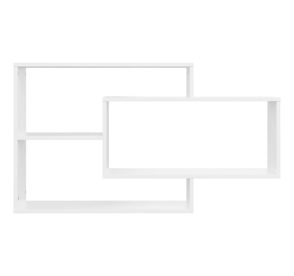 furnicato Wandregal Weißes Wandregalset aus Holzwerkstoff 104x20x58,5 cm, 1-tlg. Bild 2
