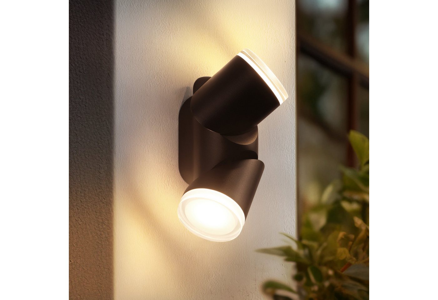 Nettlife LED Außen-Wandleuchte 10W 3000K warmweiß schwarz für Hauswand Terrasse Außen, für Hauswand, Terrasse, Treppenhaus, Flur Bild 5
