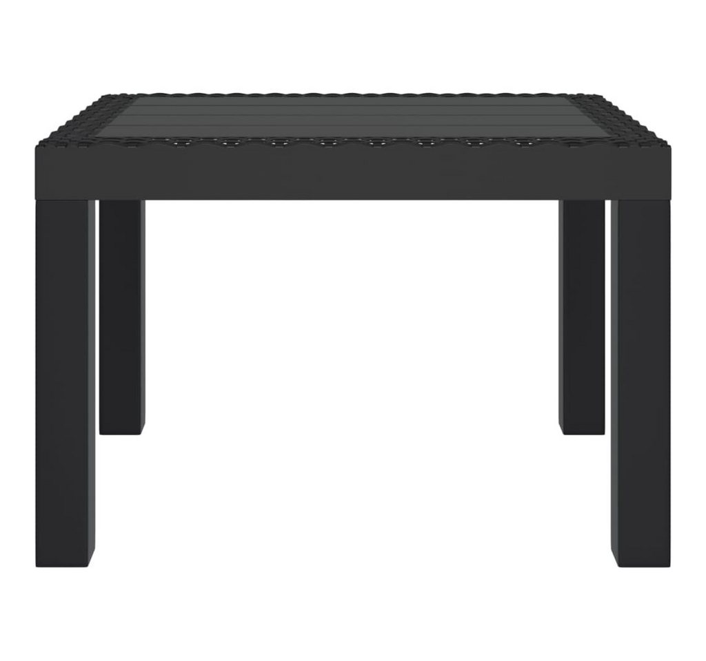 furnicato Gartentisch Anthrazit 59x47x40 cm PP (1-St), Robuster Outdoor-Tisch, stoßfest und stabil für den eigenen Balkon