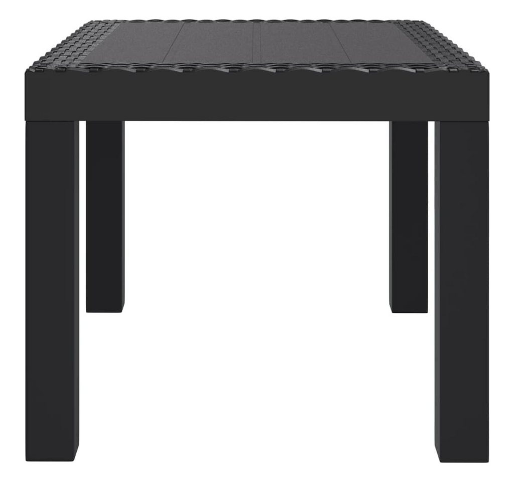 furnicato Gartentisch Anthrazit 59x47x40 cm PP (1-St), Robuster Outdoor-Tisch, stoßfest und stabil für den eigenen Balkon Bild 3