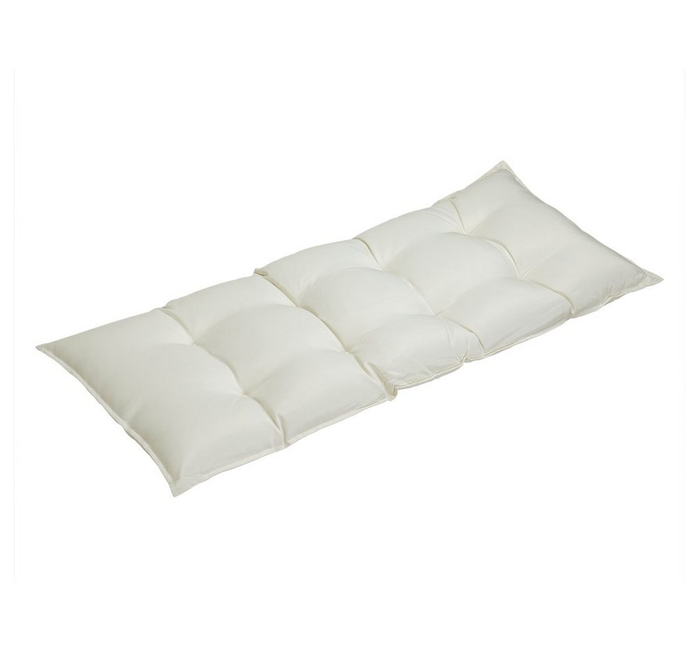 Detex Bankauflage, Sitzkissen Creme Polyester Visko-Effekt 110x45cm Gartenbank 2-Sitzer Bild 2