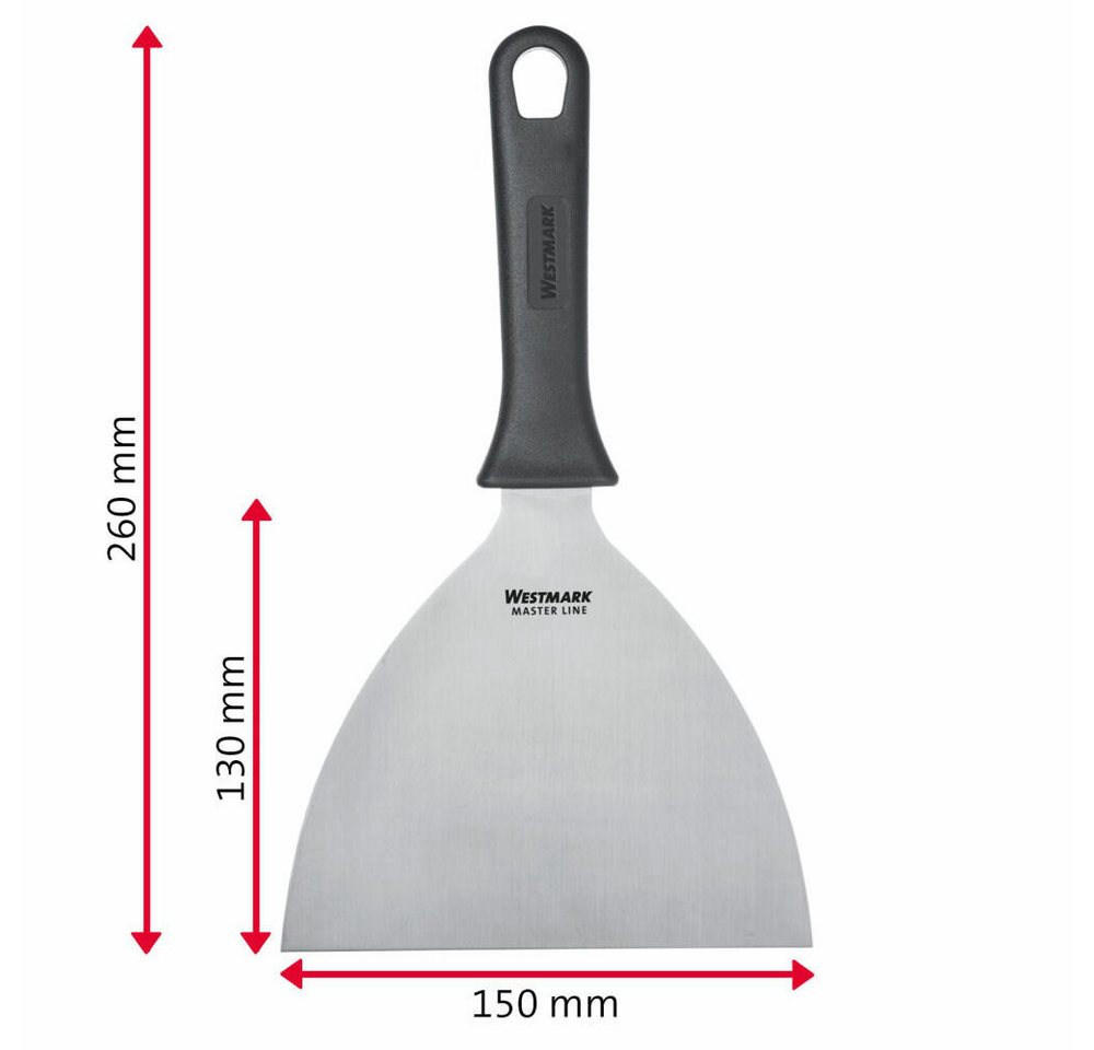 WESTMARK Pfannenwender Set, 2tlg.: 2 Profi-Schaber/Grill-Spachtel (Gerade, Starr, Geschlossen Bild 3
