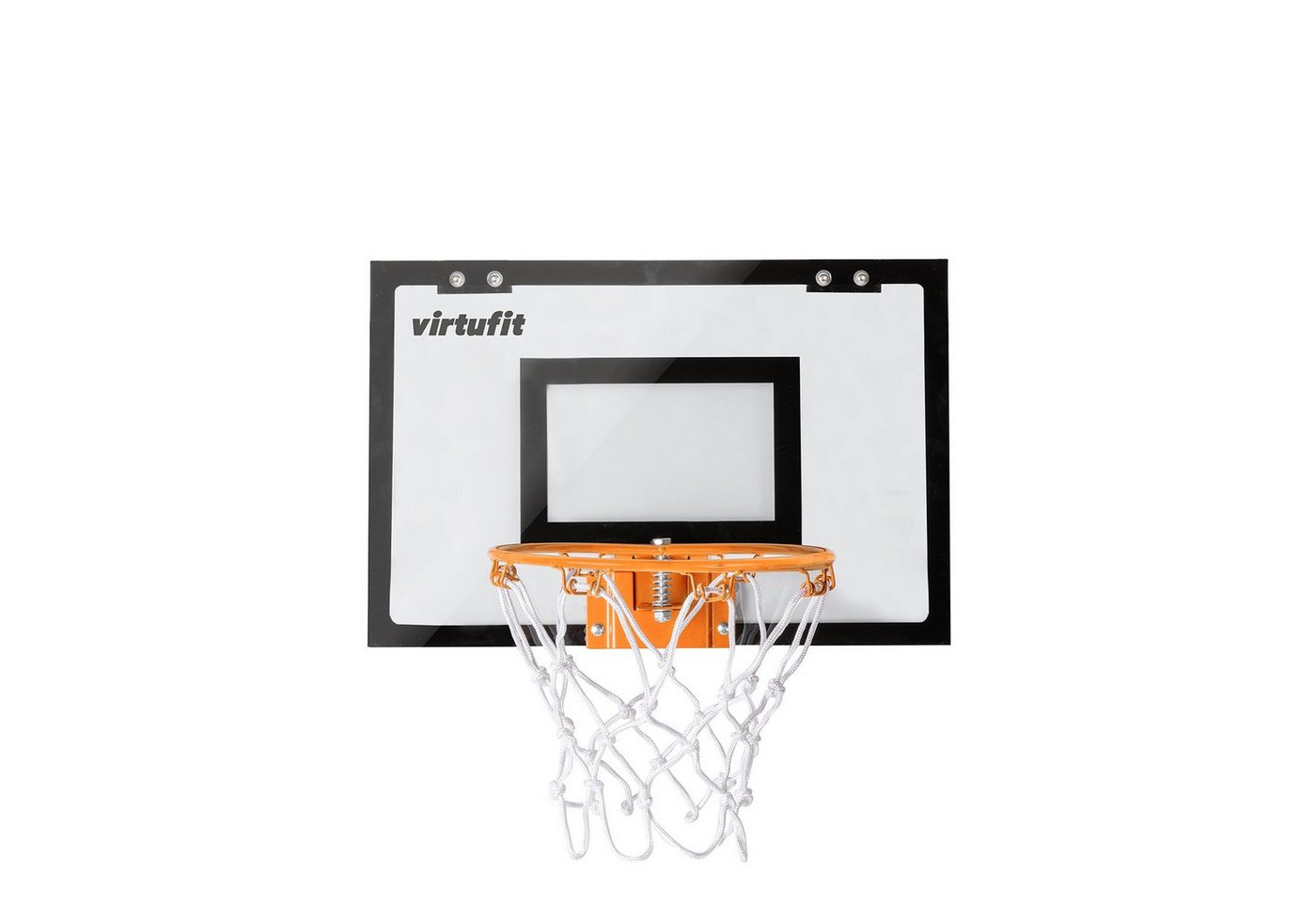 VirtuFit Basketball VirtuFit Pro Mini Basketballboard mit 2 Bällen & Pumpe Schwarz Bild 5