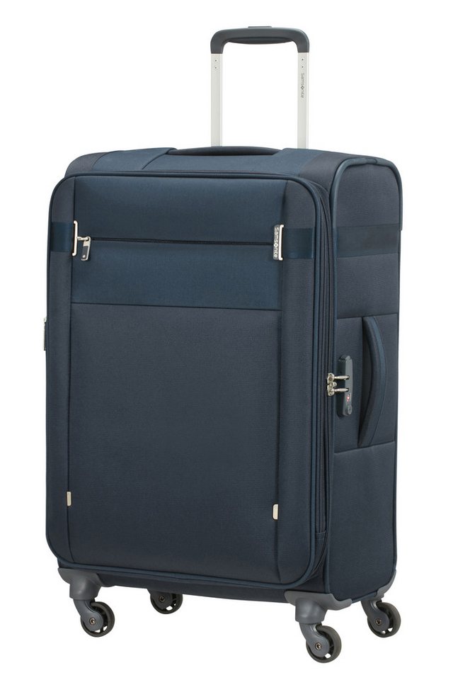 Samsonite Koffer SAMSONITE Citybeat Spinner 66/24 EXP Navy Blue, Mit 4 Rollen Rollen Bild 3