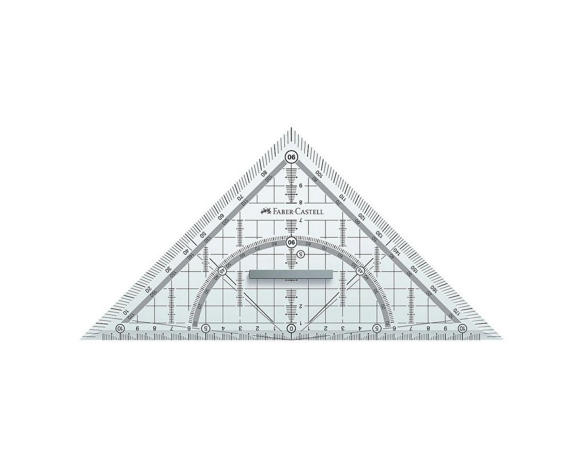 Faber-Castell Geodreieck, 22 cm, mit Griff