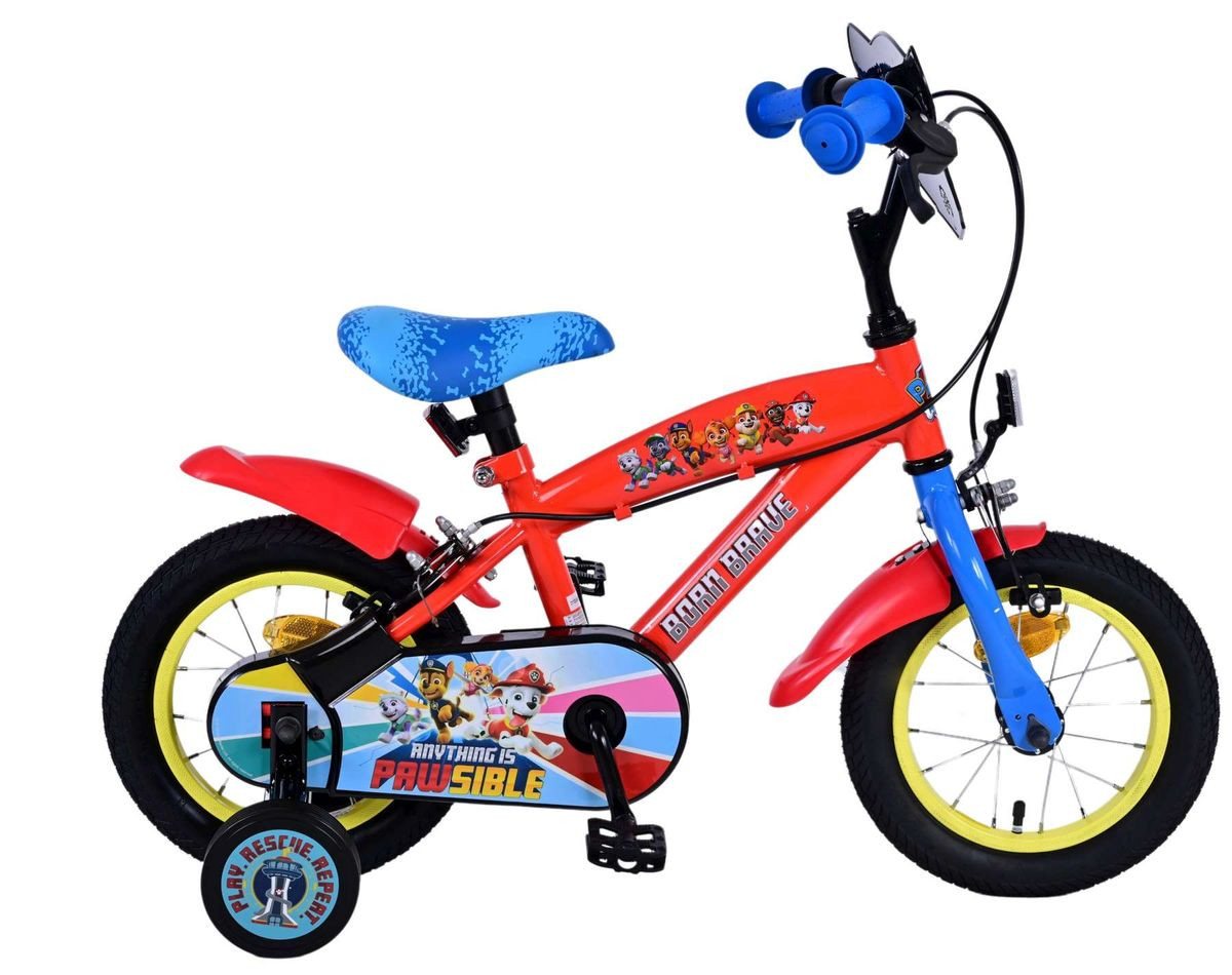 Volare Kinderfahrrad 12 Zoll Kinder Jungen Fahrrad Rad Bike Kinderrad Paw Patrol Rot 21122, 1 Gang, Stützräder Bild 5