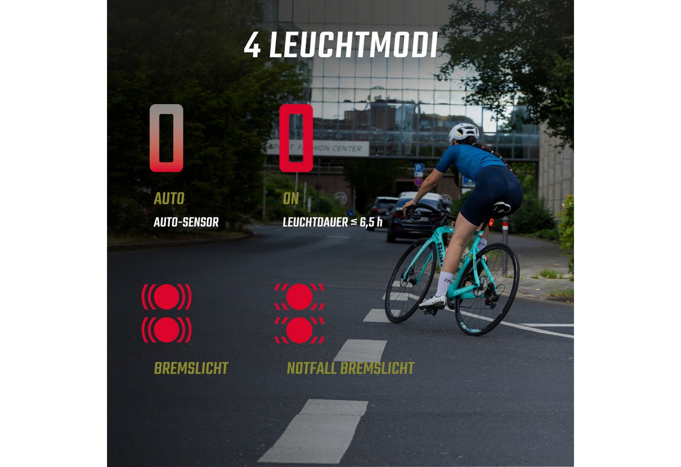 SIGMA Fahrrad-Rücklicht 15070 Hiro 70 LED Rückleuchte mit Bremslicht Bild 5