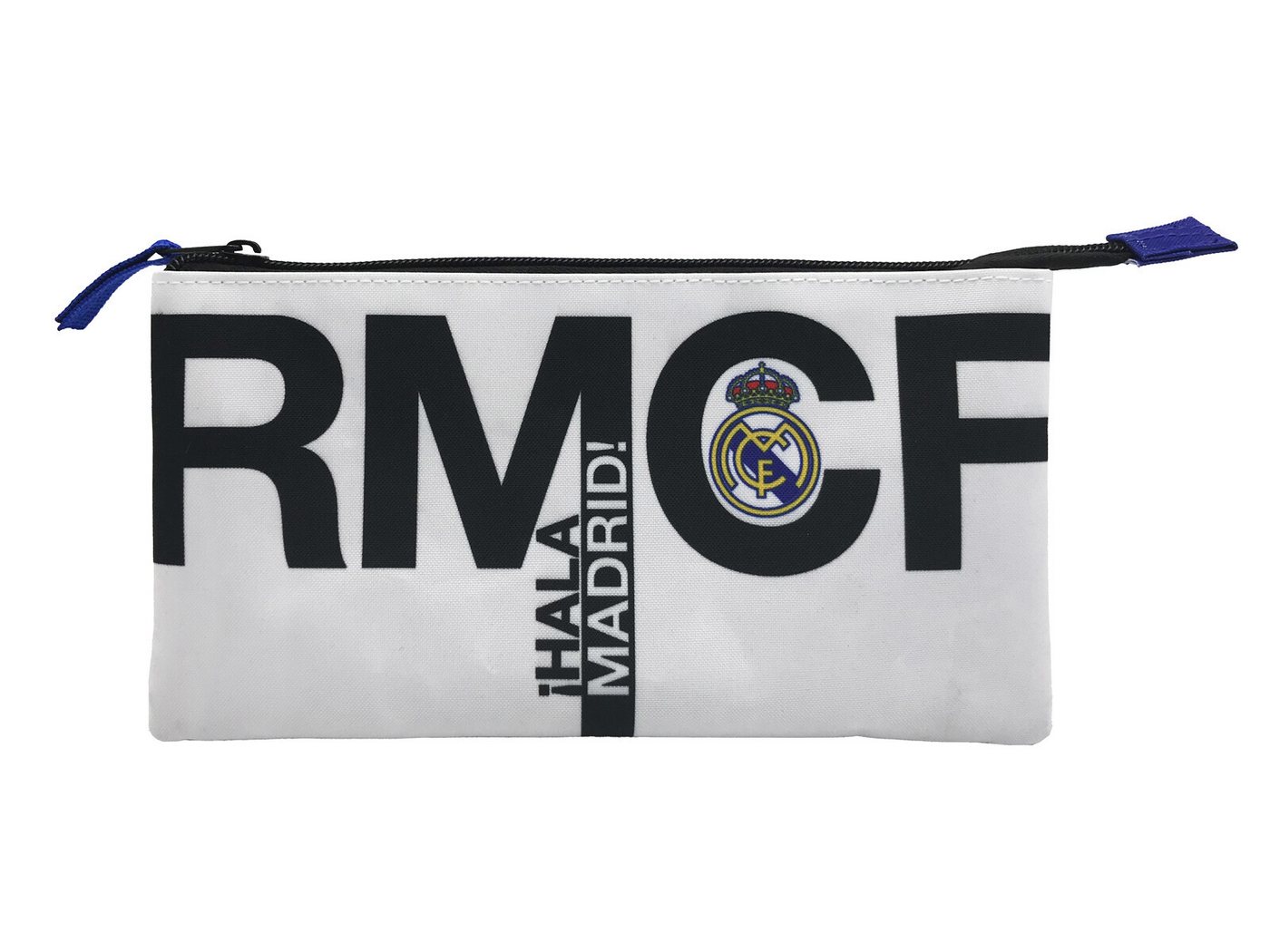 Real Madrid Federmäppchen 3 Fächer Federmappe mit Reißverschluss für Schule und Büro, (1-tlg) Bild 3