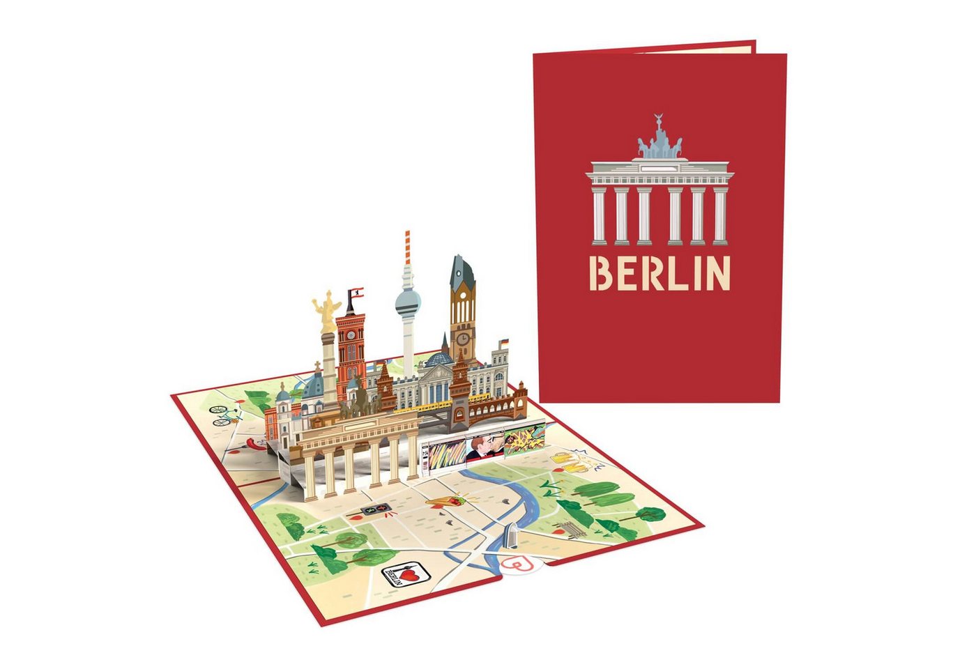 papercrush Geschenkkarte Berlin Pop-Up Karte, Handgemacht Bild 2