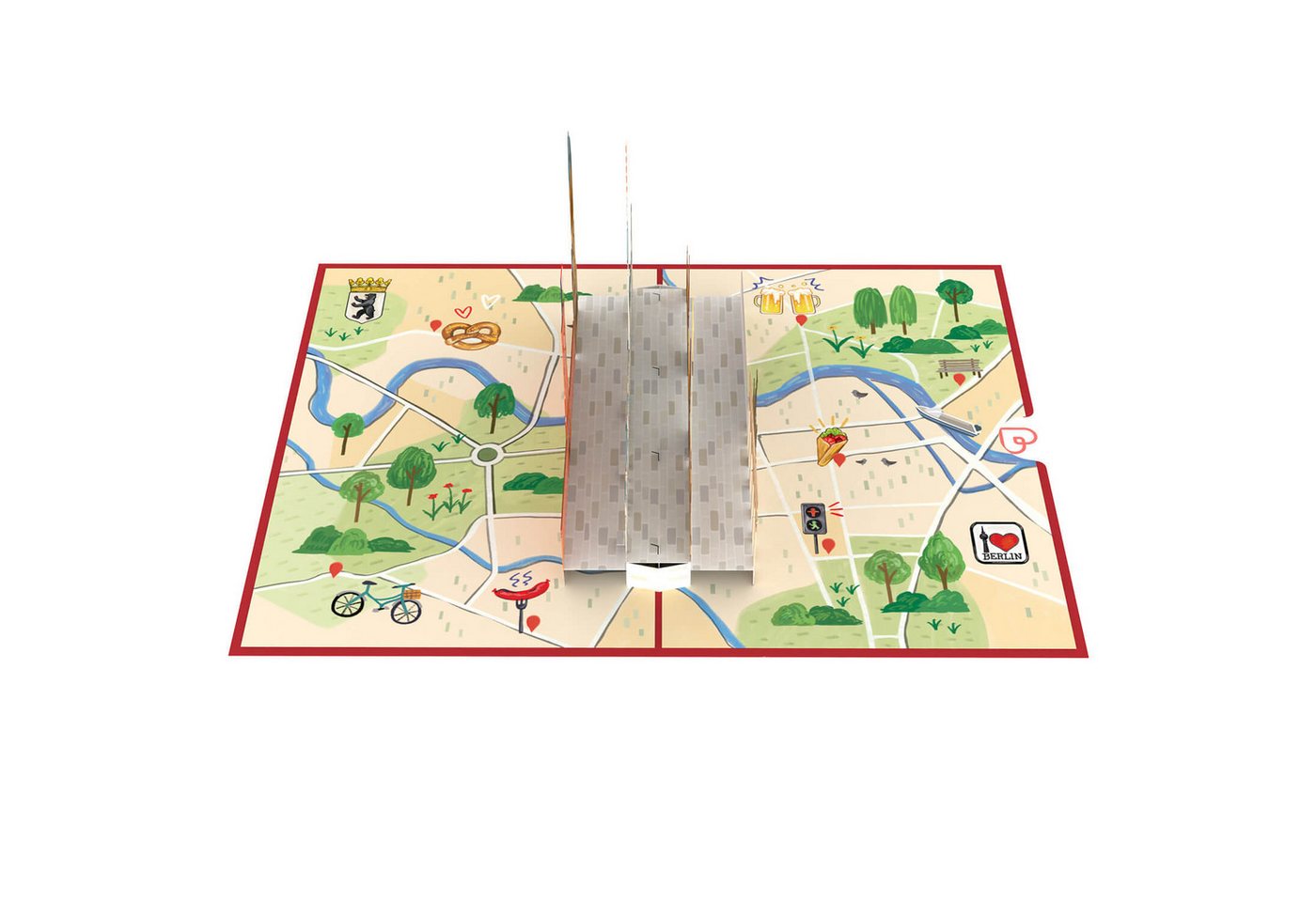 papercrush Geschenkkarte Berlin Pop-Up Karte, Handgemacht Bild 4