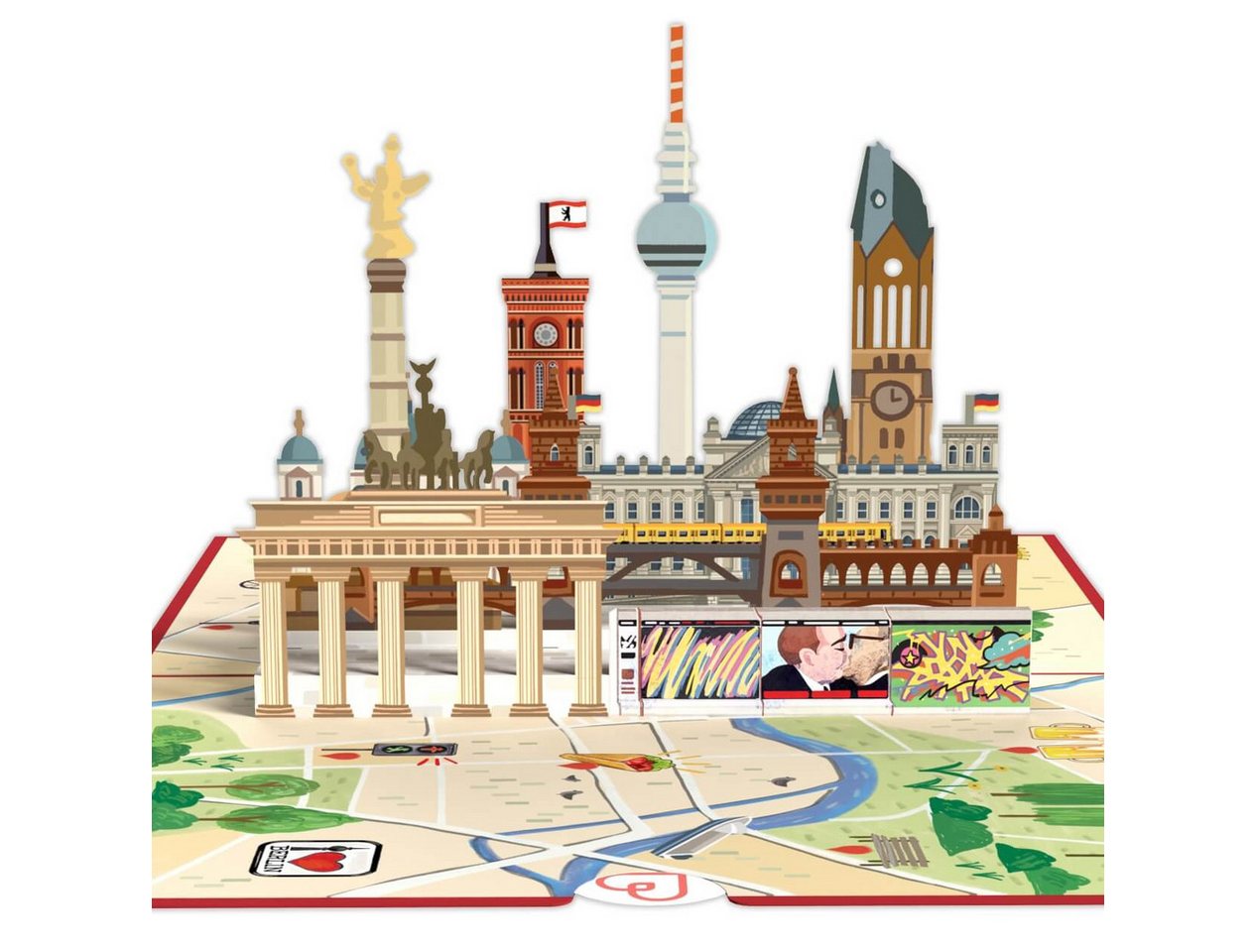 papercrush Geschenkkarte Berlin Pop-Up Karte, Handgemacht Bild 5