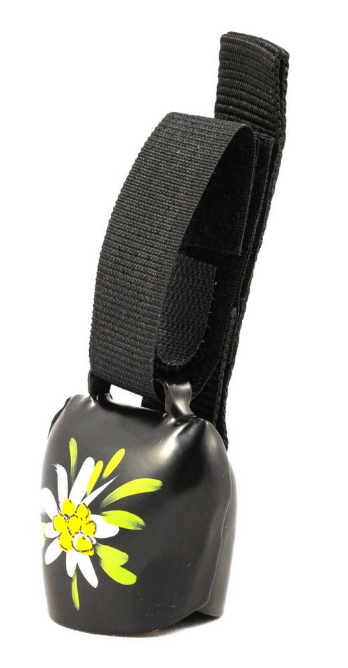 swisstrailbell Fahrradklingel DEEP BLACK mit Edelweiß, Trailbell, Bearbell