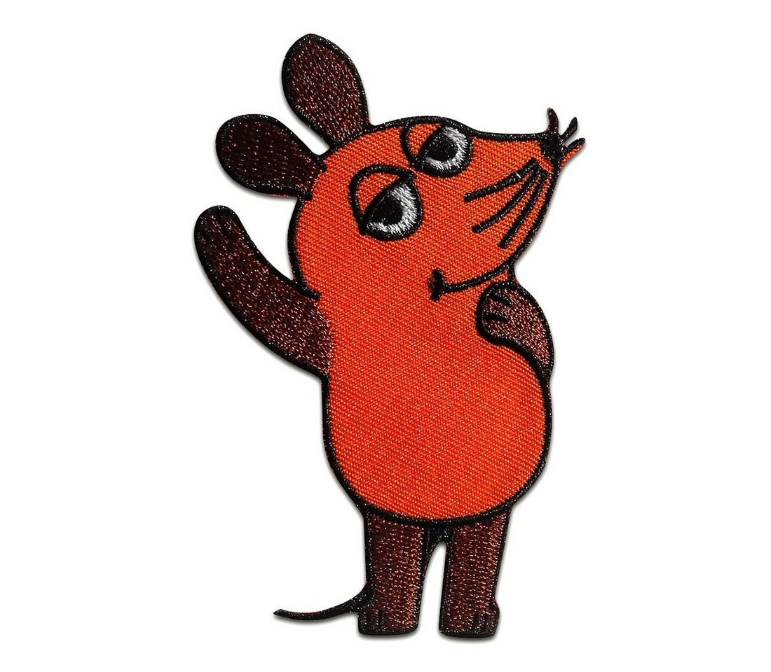 Die Sendung mit der Maus Aufnäher Bügelbild, Aufbügler, Applikationen, Patches, Flicken, zum aufbügeln, Polyester, Maus Sendung mit der Maus Kinder - Größe: 9 x 5,5 cm Bild 4