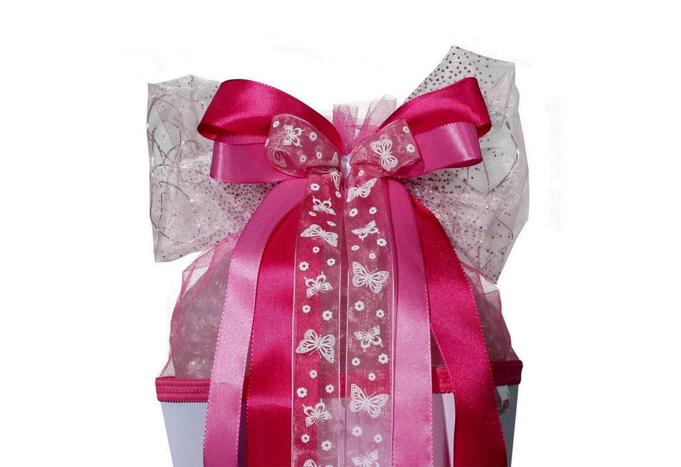 Schultüte Roth LED-Schleife "Pink Glamour", ca. 50x23 cm, 100 Polyester
