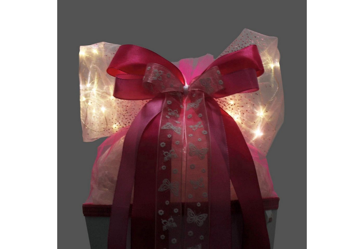 Schultüte Roth LED-Schleife "Pink Glamour", ca. 50x23 cm, 100 Polyester Bild 2