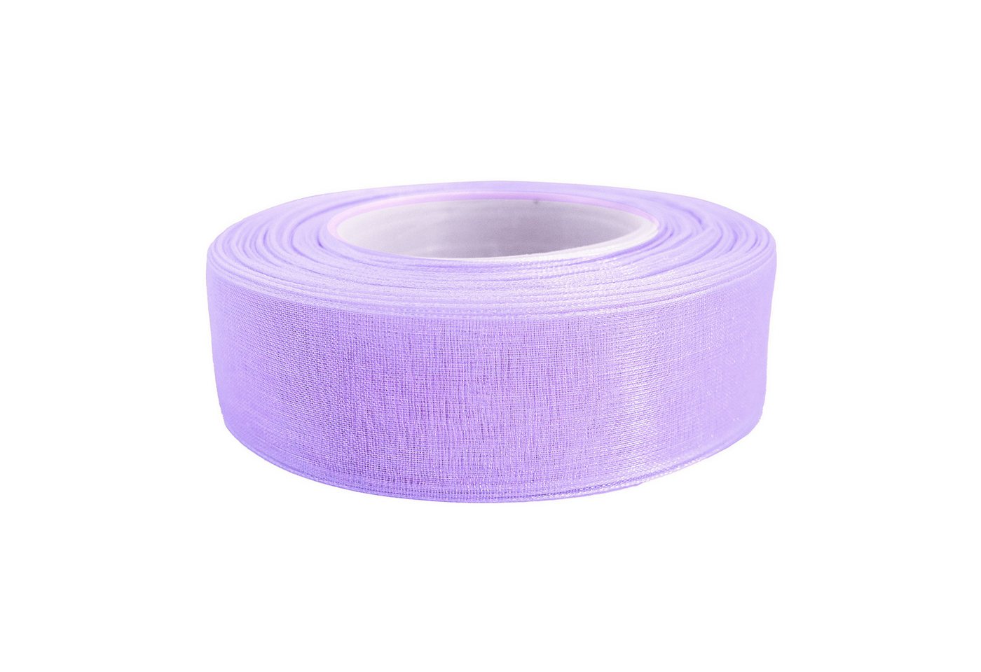 maDDma Organzaband 27m Chiffonband 25mm Polyester Schleifenband Dekoration Geschenkband, lavendel Bild 5