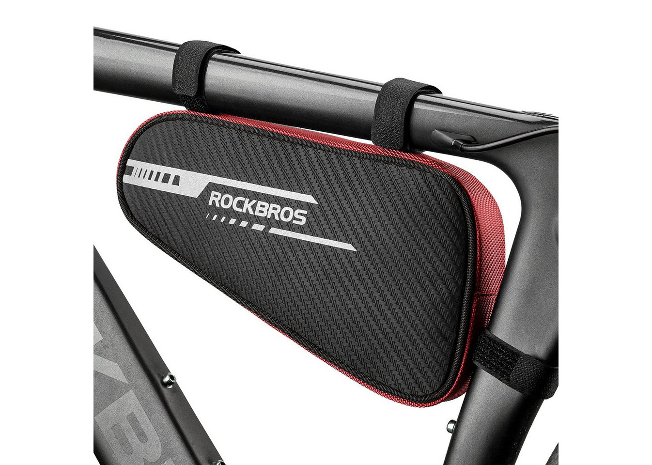 ROCKBROS Rahmentasche Dreieckstasche 1,2L Fahrradtasche für MTB (Rennräder Wasserabweisende Werkzeugtasche)