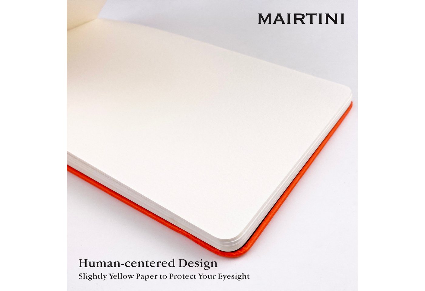 Mairtini Aquarellblock aus 100% Baumwolle - Format A5 oder A6 - in Orange/ Pink/ Grün/ Braun, 24 Blatt, 200g/m², kaltgepresst, ideal für Malen unterwegs Bild 2