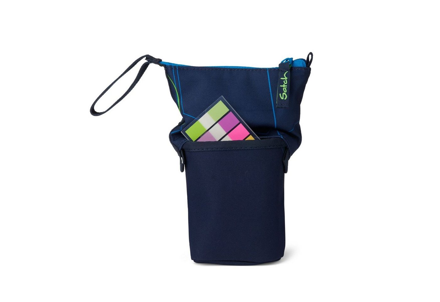 Satch Schulranzen Pencil Slider Blue Tech (1 Stück), Mäppchen, Stifthalter, Etui