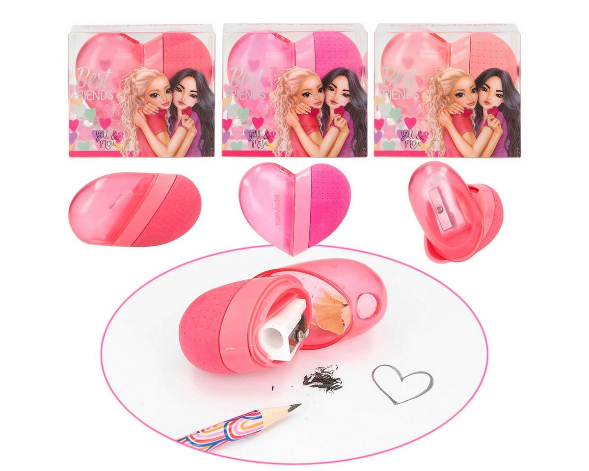Depesche Anspitzer TOPModel BEST FRIENDS Herz Radierer & Anspitzer 2in1