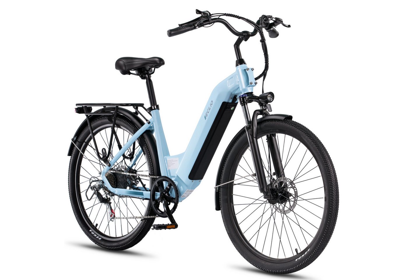Vankel E-Bike Mountainbike e bike für herren 26 zoll 18.2AH 36V 655WH damen 120km Elektrofahrrad, Kettenschaltung, Heckmotor, 655 Wh, (Beleuchtungsset mit Batterieladegerät, Batterieschlüssel, Werkzeug), Komfortables Stadtrad mit Scheibenbremsen & 26" Bereifung für Pendler