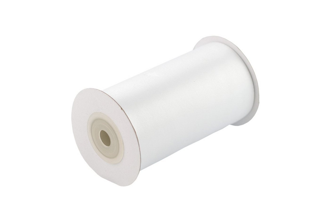 Creativery Satinband, Satinband 100mm x 10m Rolle Weiß
