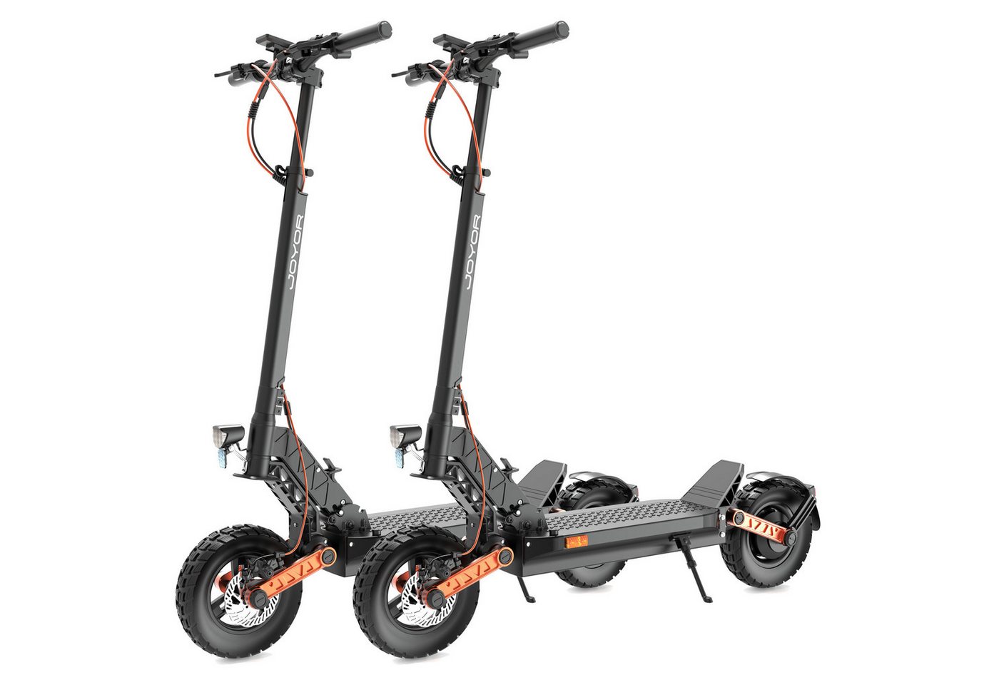 JOYOR E-Scooter Offroad Elektroroller S5 ABE mit Straßenzulassung 10 Zoll 624Wh Akku, 20 km/h, 500W, hohe Reichweite, vollgefedert
