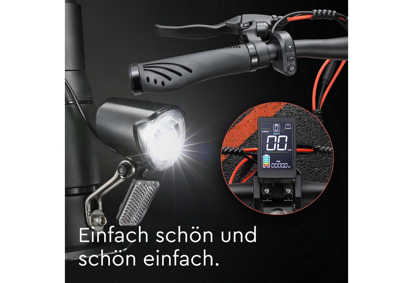 JOYOR E-Scooter Offroad Elektroroller S5 ABE mit Straßenzulassung 10 Zoll 624Wh Akku, 20 km/h, 500W, hohe Reichweite, vollgefedert Bild 2