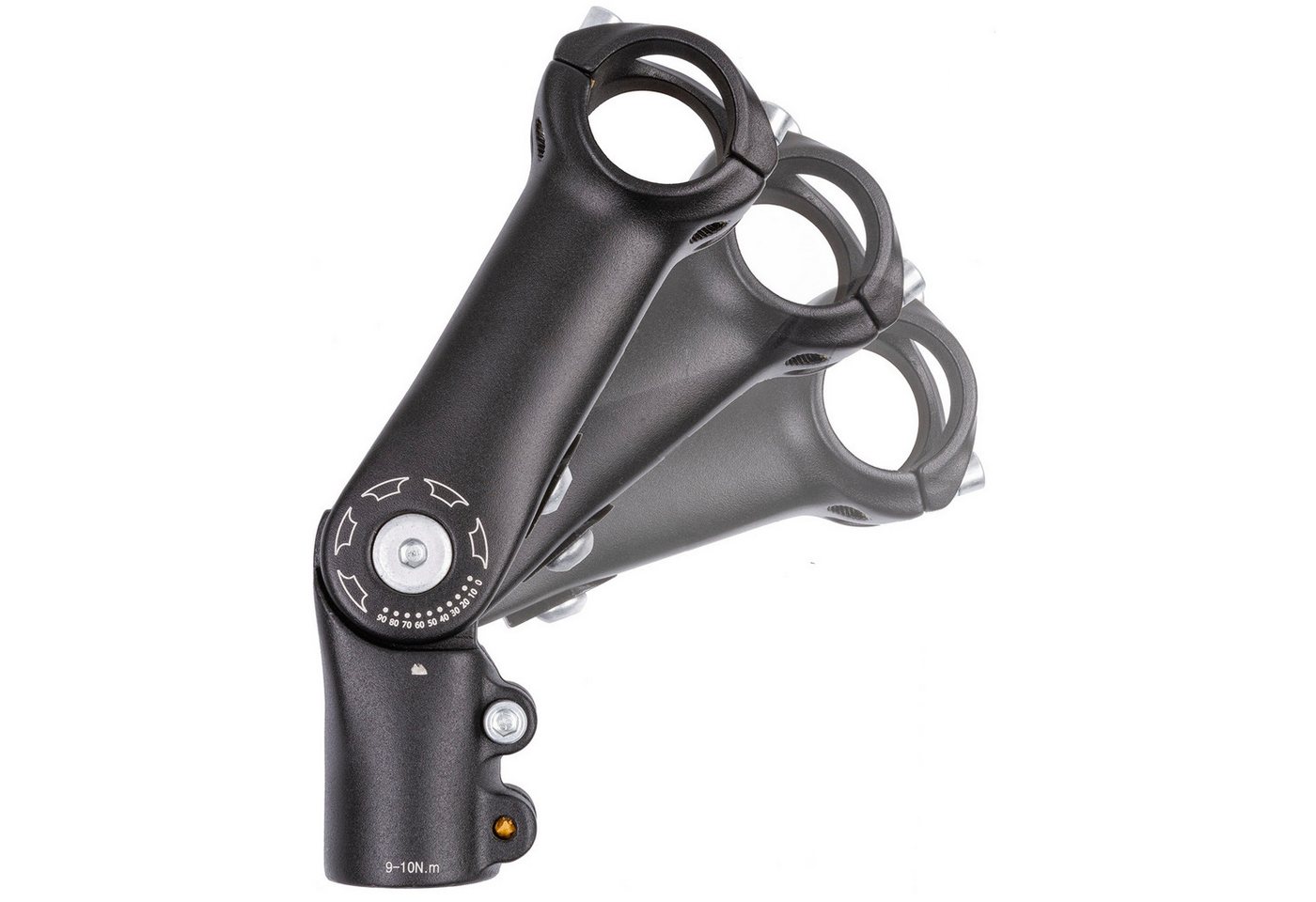 KHEbikes Lenkervorbau MTB Vorbau Ahead 1 1/8 Zoll verstellbar 0 bis 90 Grad 110 mm